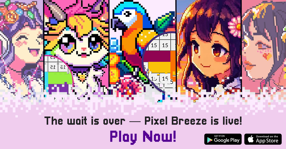 Pixel Breeze: Color By Number